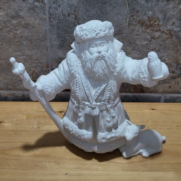 VTG Ready to Paint  Ceramic Santa Claus Bisque 1998 - Picture 4 of 12
